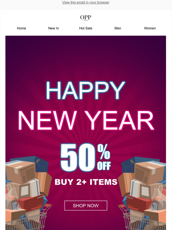 50% OFFHappy New Year