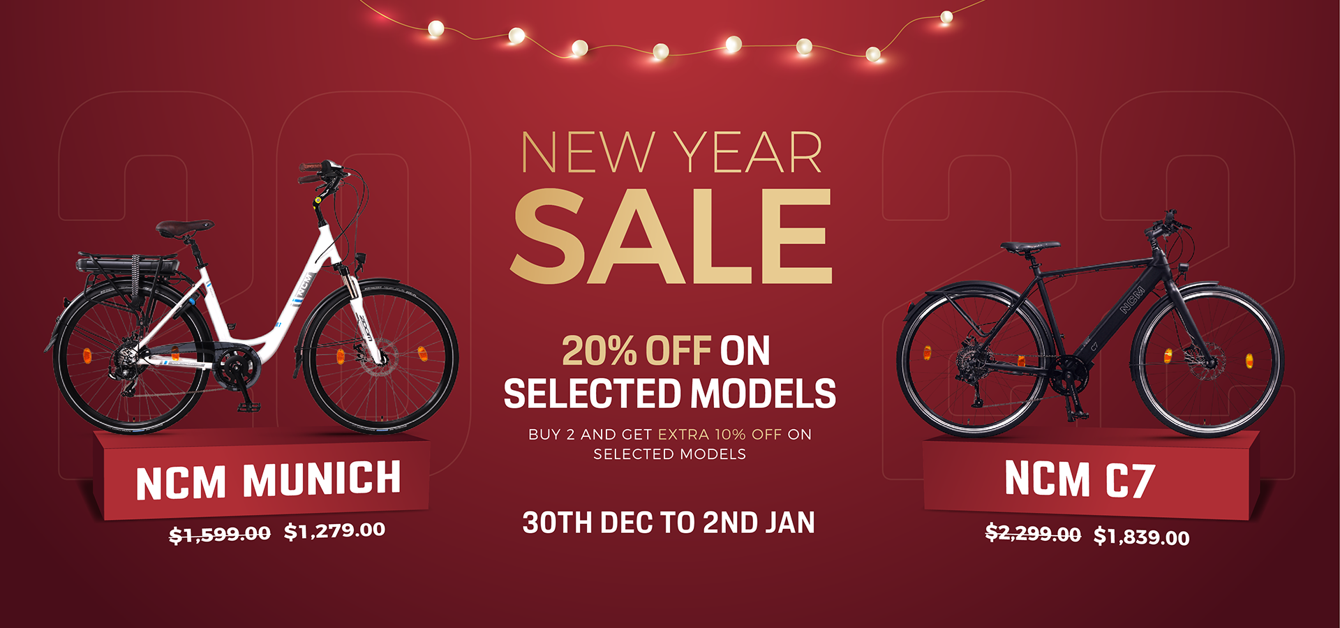 new year bike sales