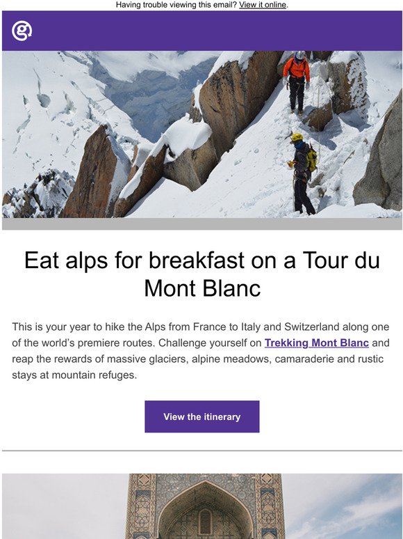 Conquer Mont Blanc + 2022 travel trends