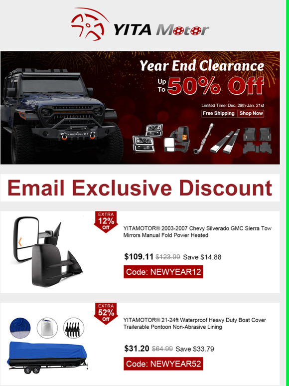 Year End Clearance of 2021| Up To 50% Off Big Savings