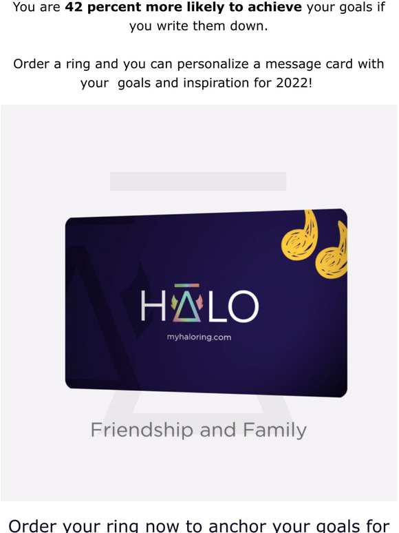  You have goals. We can remind you.