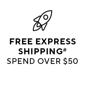 Free express shipping when you spend over $50