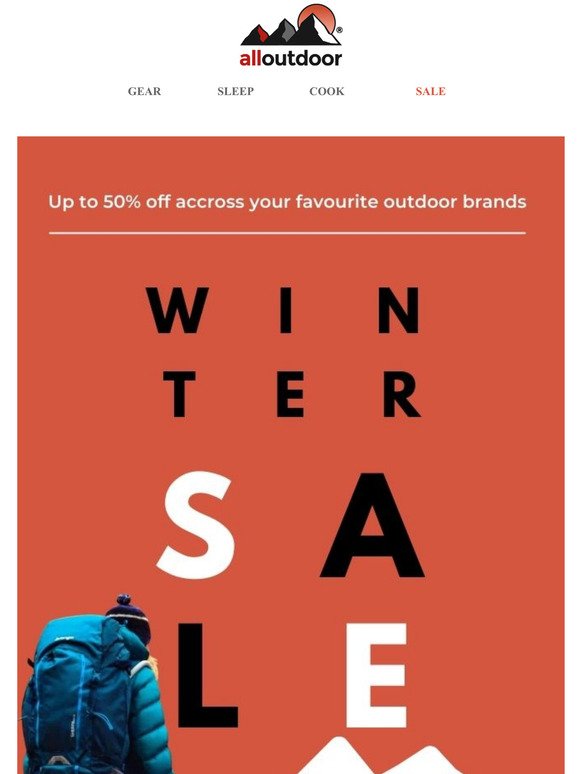 Outdoor Gear January Sale Now On!