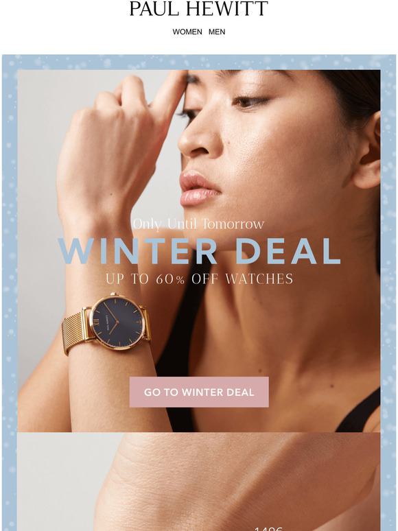 WINTER DEAL: UP TO -60% OFF ALL WATCHES