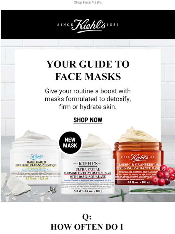 Kiehls Whats The Best Face Mask For You Discover Our Masks For