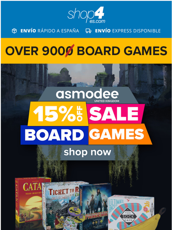 15% OFF Board Games!