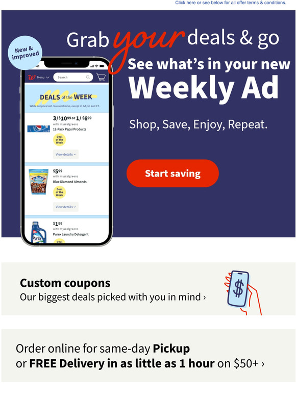  Walgreens straight to your inbox - try something GREAT from this email! An extra 10% off won't stick around for long 