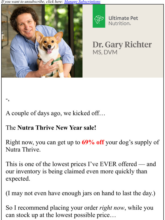 dr gary richter nutrathrive
