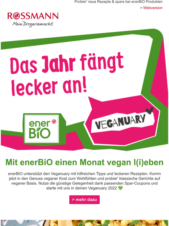 Starte jetzt in deinen Veganuary