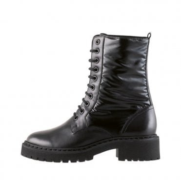 2-102459 Clyde Leather Utility Boot in Black 