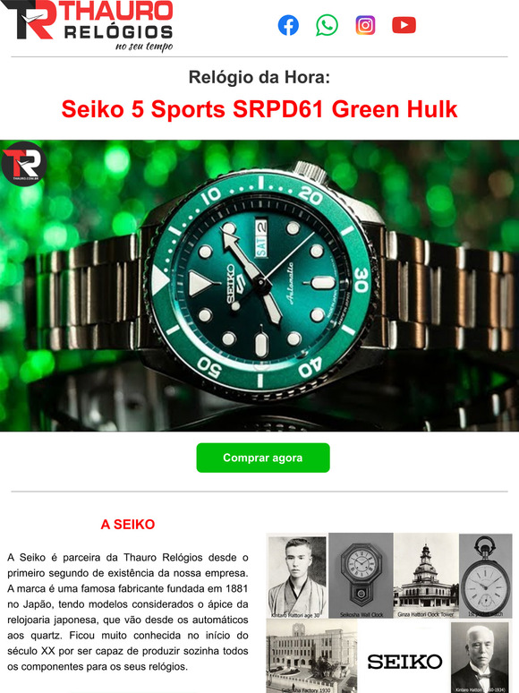 seiko 5 sports verde