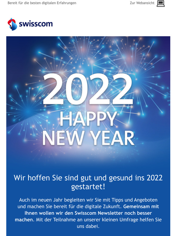   Auch im 2022 stets an Ihrer Seite  Ihre Swisscom