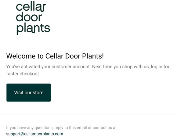 Customer account confirmation