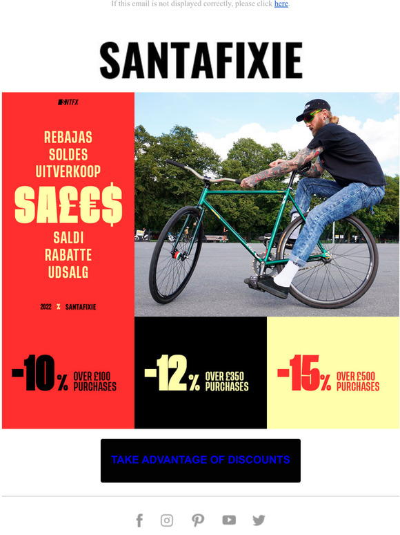 Code promo santa online fixie