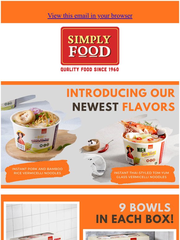 *NEW* Instant Vermicelli Noodle Bowls - Two New Flavors!