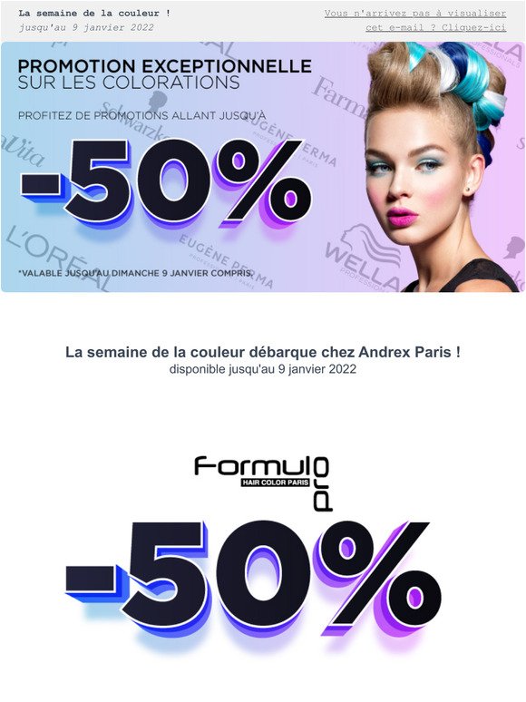 [ANDREX PROMO] La coloration Farmavita  -30% !!