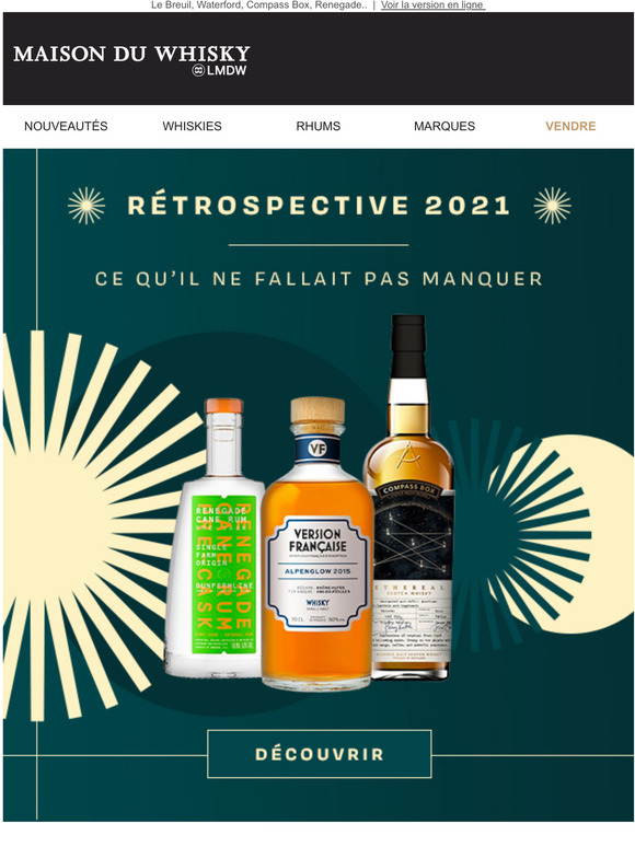 La Maison Du Whisky Best Of 2021 Les Spiritueux Qui Ont Marqu L Anne