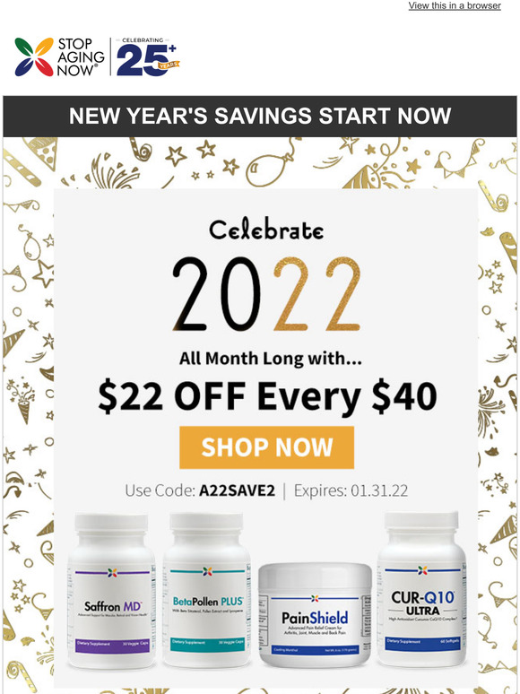 Stop Aging Now 2022 with 22 OFF Every 40 You Spend Milled