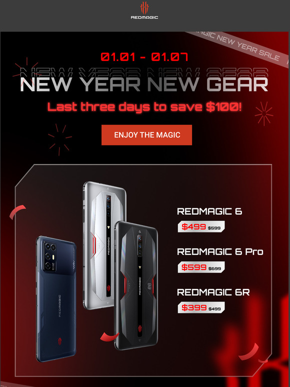 redmagic: Save This New Year And Power Up With REDMAGIC | Milled