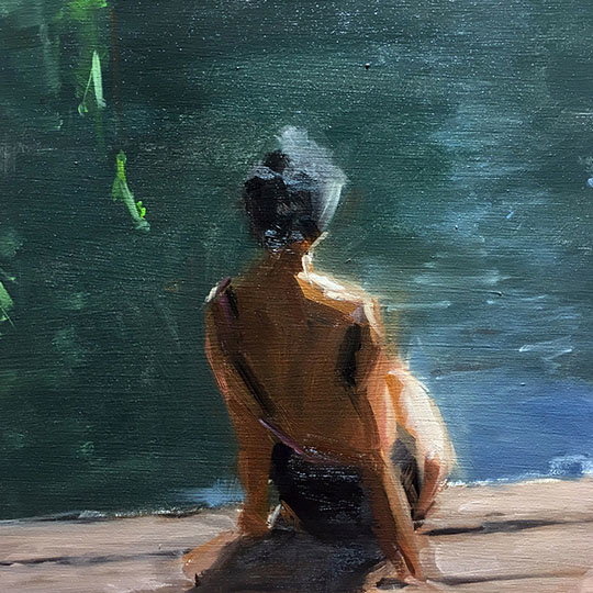 Woman Sun Bathing by S Bee