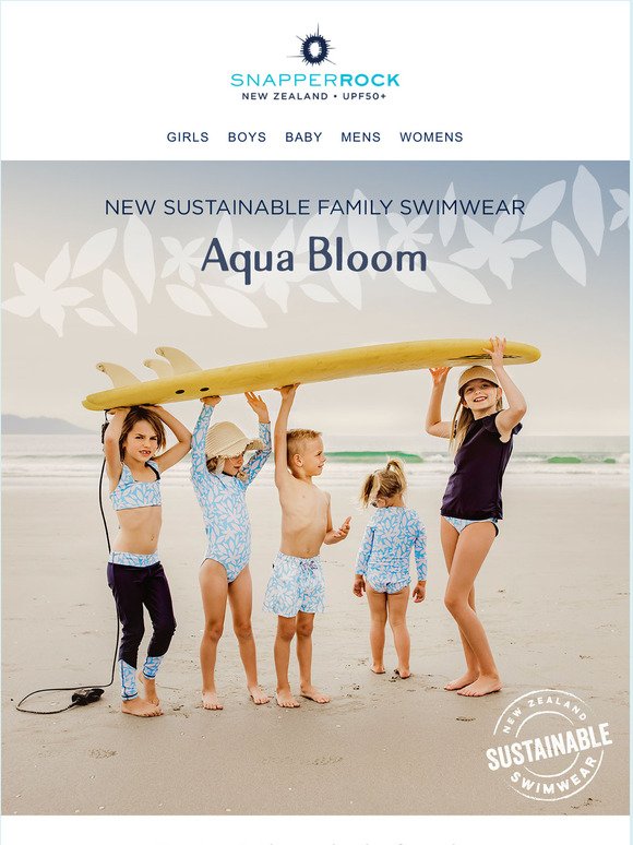 New Aqua Bloom SUSTAINABLE Swim 