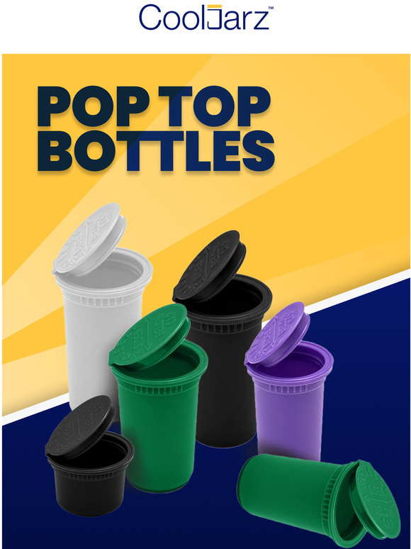 CoolJarz Pop Top bottles and containers make it easy! Milled