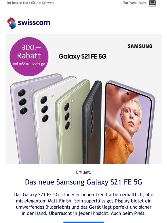  Das neue Samsung Galaxy S21 FE 5G ist da