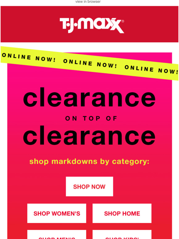 TJ Maxx Its HERE! Clearance ON TOP of Clearance Milled