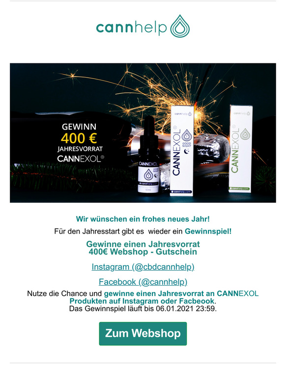 cannhelp wnscht ein frohes neues Jahr