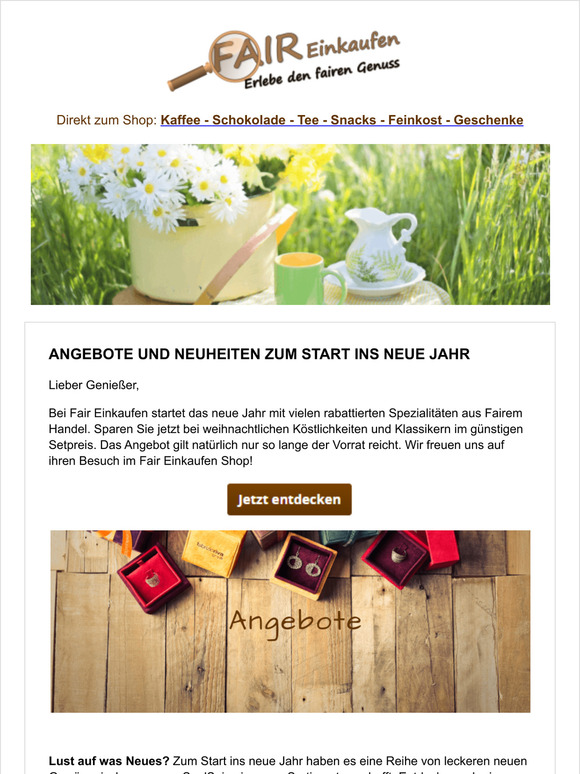 Angebote und Neuheiten zum Start ins neue Jahr