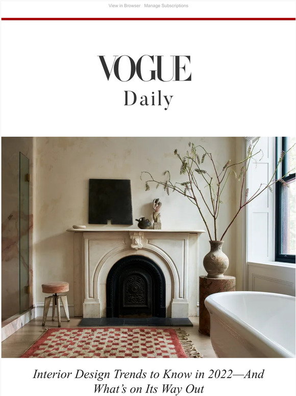 Vogue: Interior Design Experts Reveal Whats in This Year | Milled