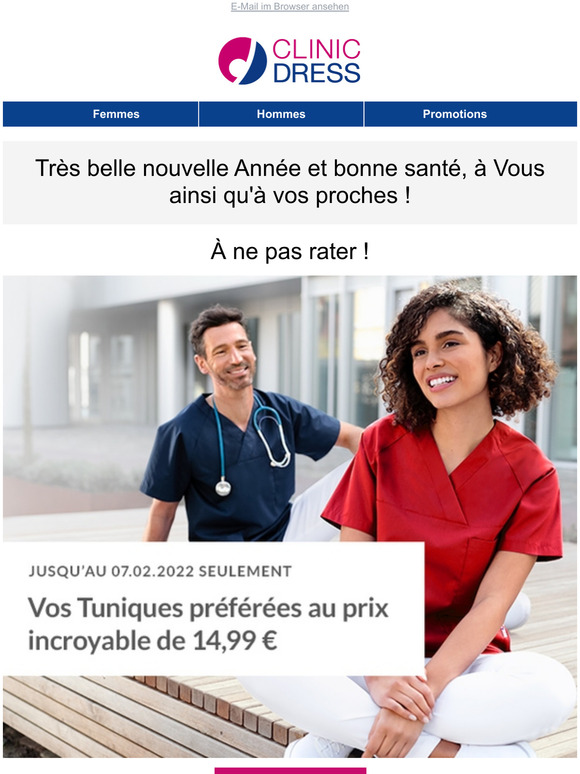 14,99  seulement : Tuniques pour Elle & Lui