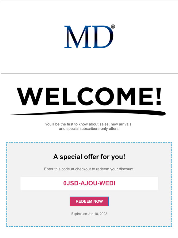 Welcome to the MD club!