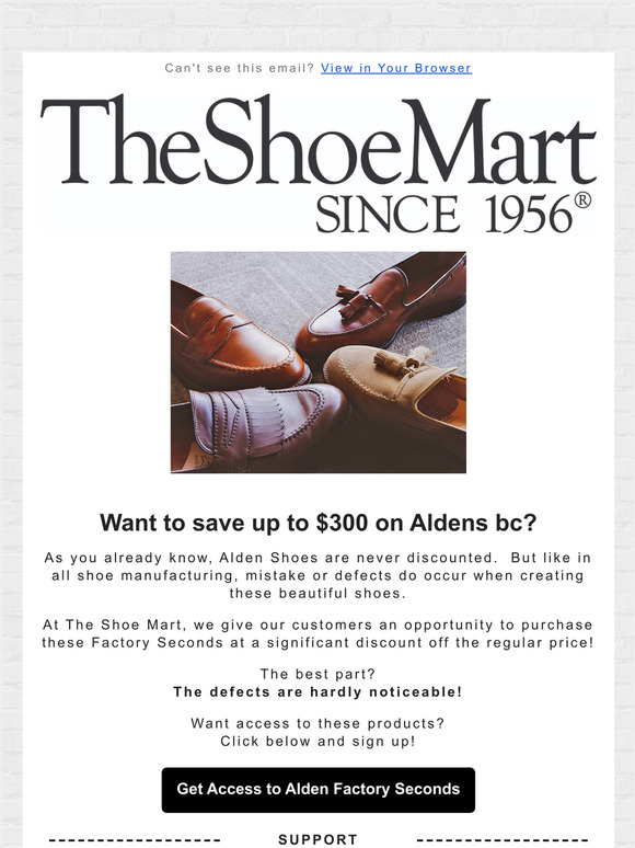 Shoe Mart Save 300 Alden Shoes Milled