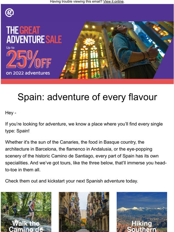 The perfect spot for your next adventure? Spain!