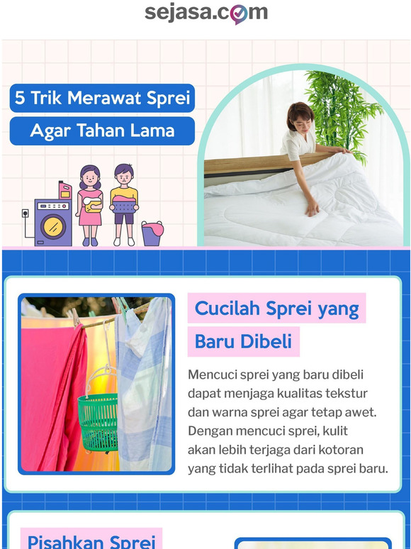 Ini trik agar sprei awet dan tahan lama