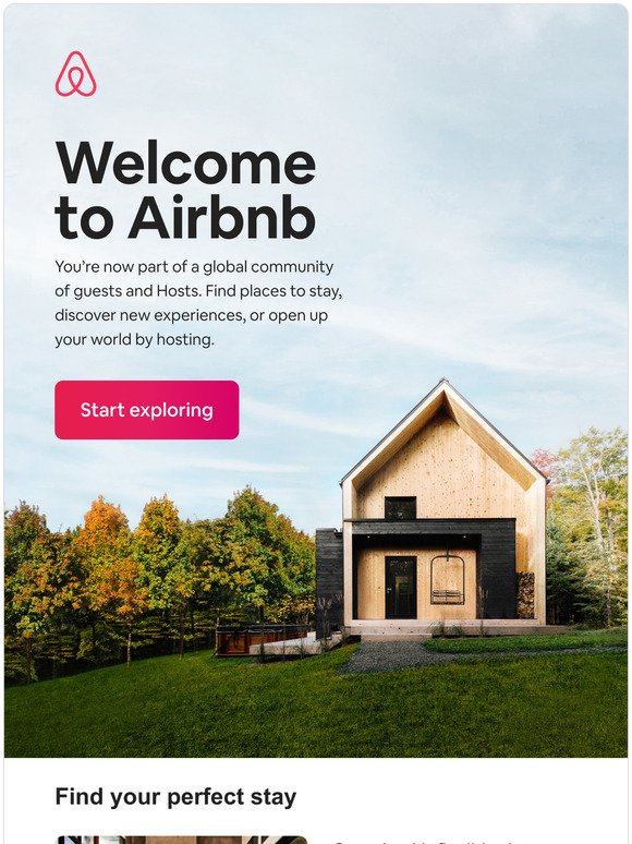 Welcome to Airbnb! Where will you go first?