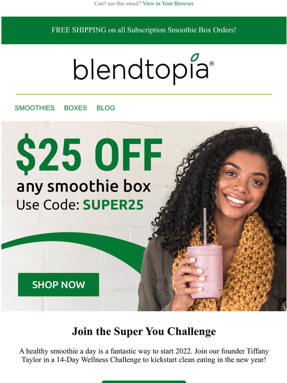 Blendtopia Superfood Smoothies Delivered to Your Door Milled