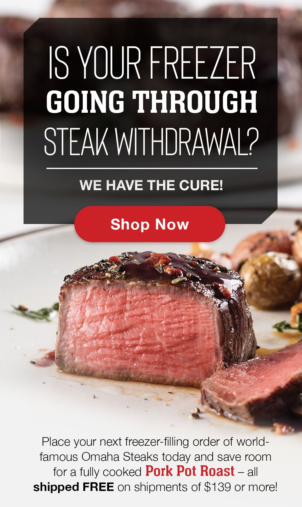 Ho-Ho-hold up! $30 Reward Card ENDS soon. - Omaha Steaks