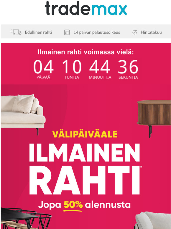 Juuri nyt: ILMAINEN RAHTI + ALE 