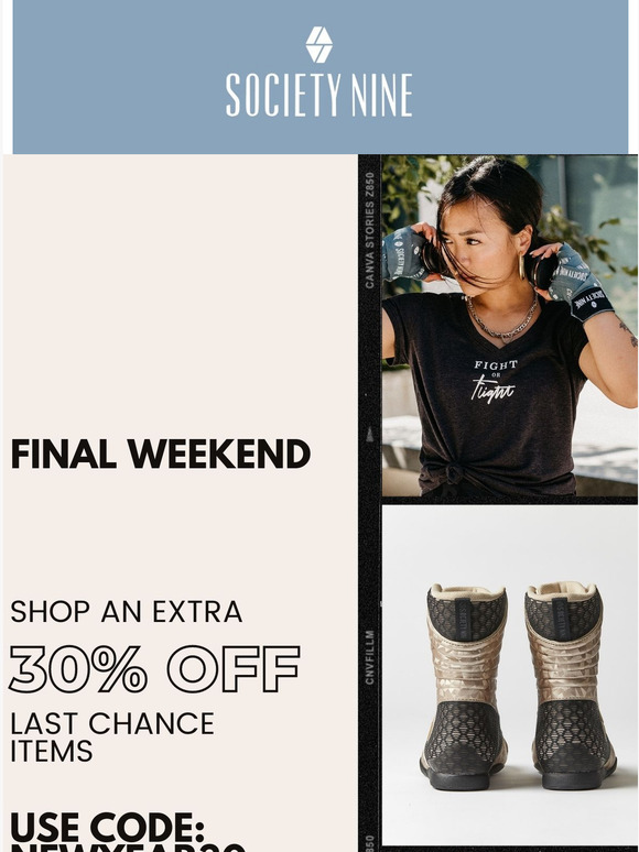  Only 3 Days Left: Extra 30% OFF