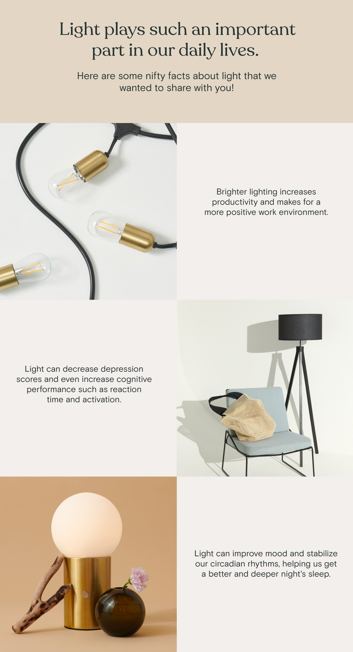 Brightech Why is light so important? Milled