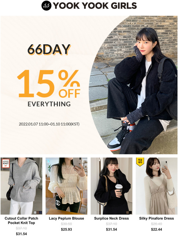 [66girls]66DAY 15% OFF EVERYTHING01/07-01/10