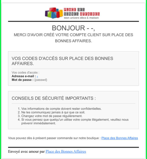 [Place des Bonnes Affaires] Bienvenue !