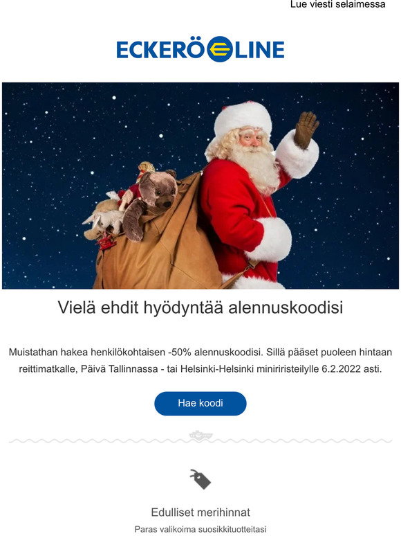 Eckerö Line: Asiakastiedote: koronavirus | Milled