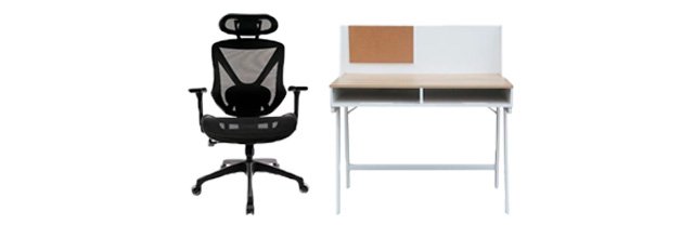 desks, chairs and more