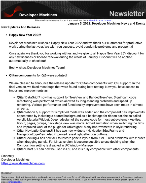 January 5, 2022. Developer Machines News