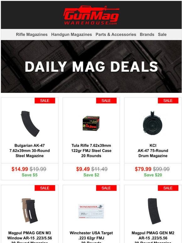 GunMag Warehouse Mags and Ammo for Your Weekend Range Trip Milled