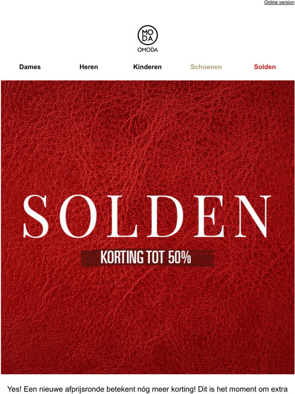 Omoda.be | Passie voor schoenen, sinds 1875: Nu nog meer Sale! Korting tot  wel 50% | Milled