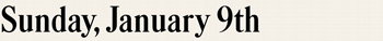 January 9th